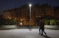 Philips LED 84000 уличное освещение обновить город Мадрид